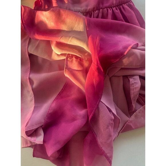 TOCCIN X RTR Pink Tie Dye Romper Women's Size 6 Party Cocktail Wedding - Picture 10 of 12